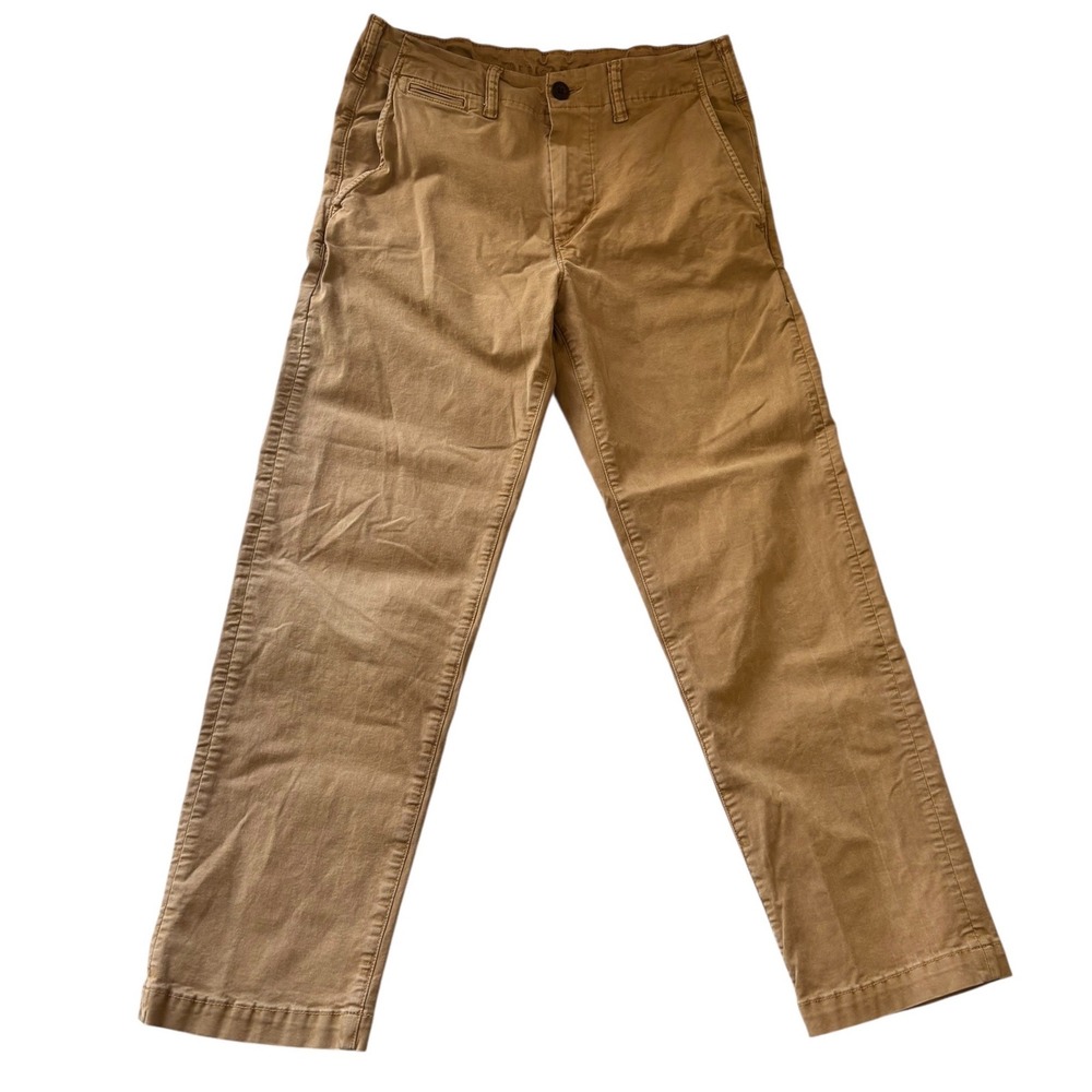 American Eagle Flex Chino Pants Mens 28x30 Tan Khaki Slim Stretch Casual